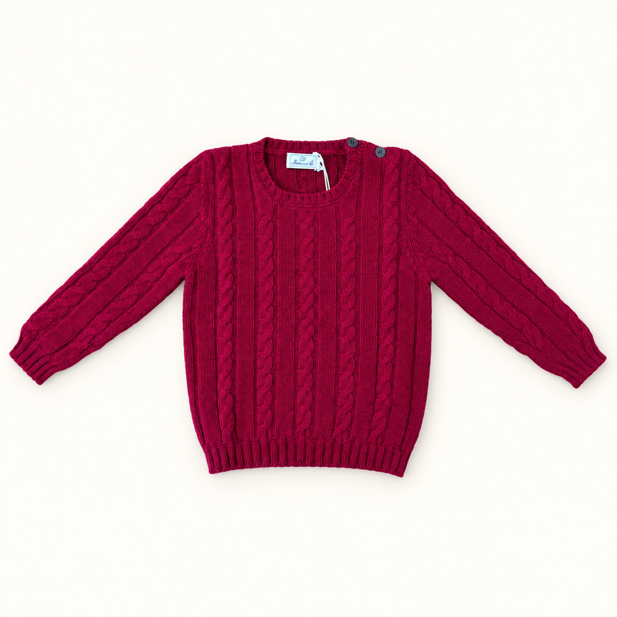 Crew Neck Wool - Bordeaux