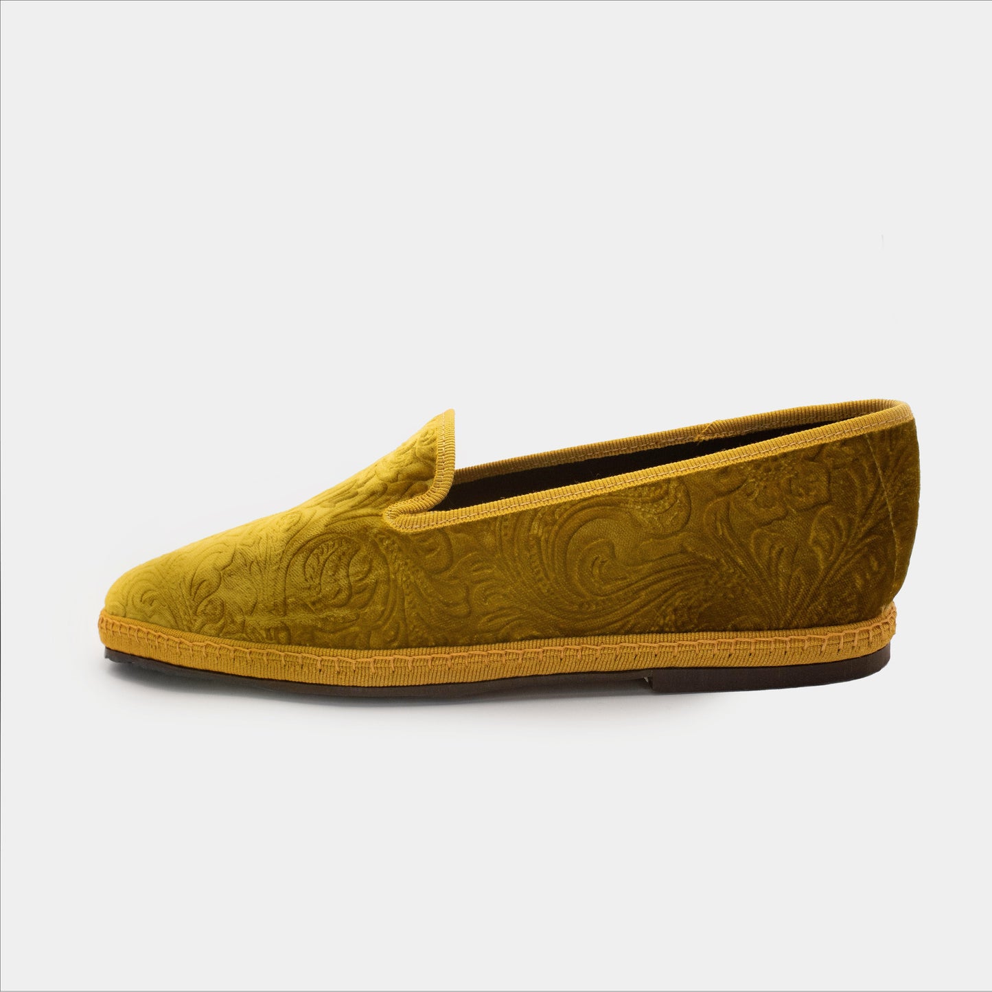 Printed Velvet Friulane Mostarda