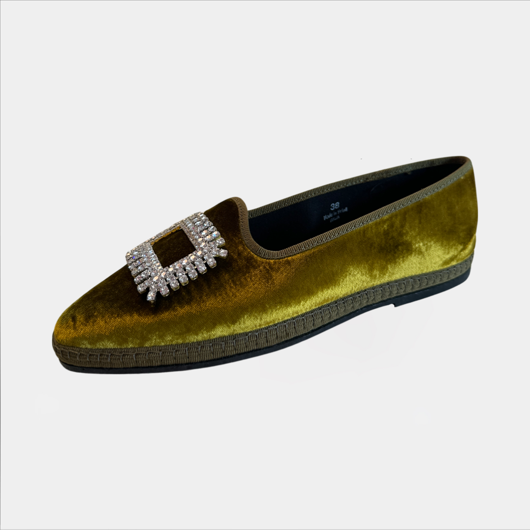 Silk Velvet Friulane Spilla Senape
