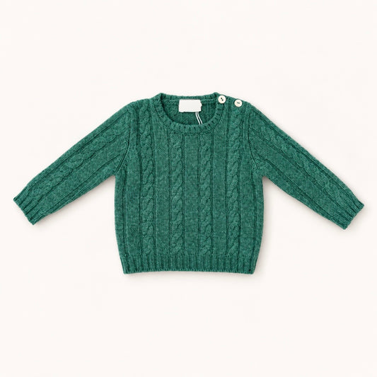 Crew Neck Wool - Green