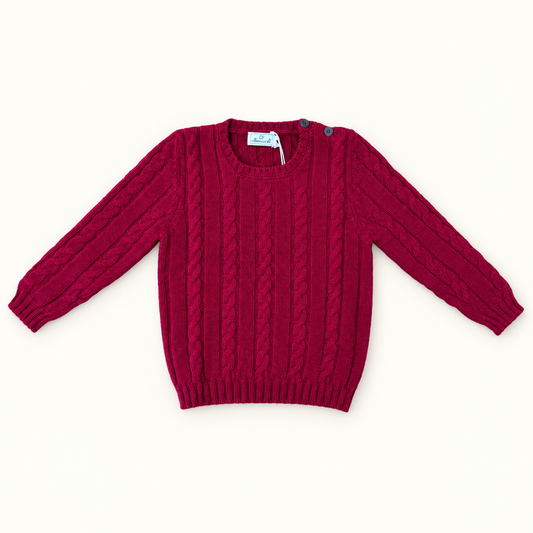 Crew Neck Wool - Bordeaux