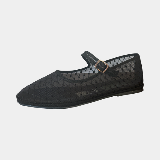 Mesh Mary-Jane Black